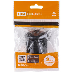 Вилка круглая TDM ELECTRIC SQ1806-0200