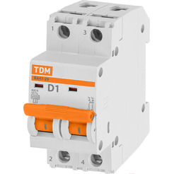 Выключатель автоматический TDM ВА47-29 2Р 1А SQ0206-0148