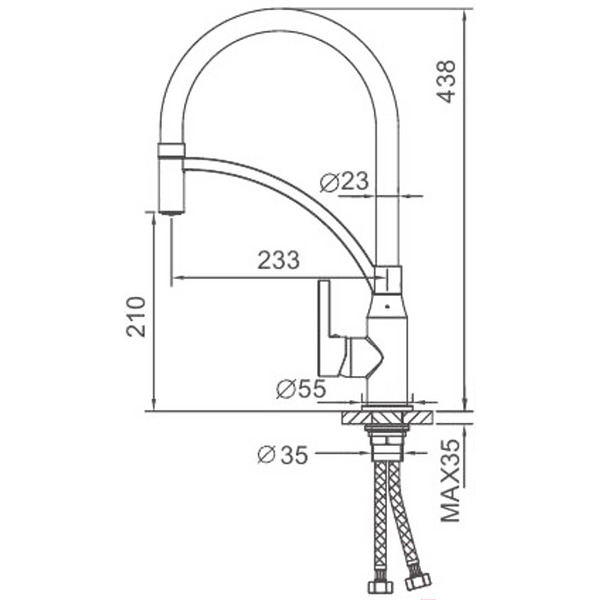 Смеситель FRAP F4552-6