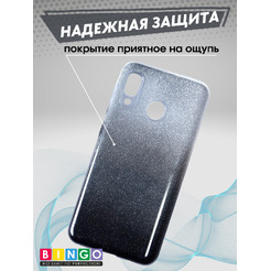 Чехол-накладка Bingo Shine+ для SAMSUNG Galaxy A30 (черный)