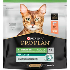 Сухой корм для кошек Pro Plan Sterilised с лососем (400г)
