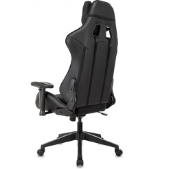 Кресло игровое Бюрократ Zombie VIKING 4 AERO Edition ткань/экокожа, черный