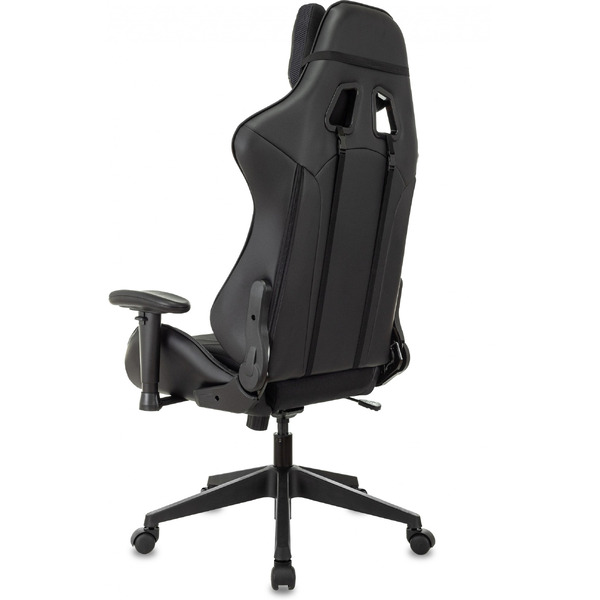 Кресло игровое Бюрократ Zombie VIKING 4 AERO Edition ткань/экокожа, черный