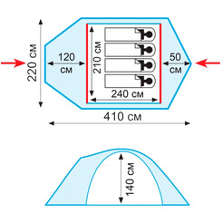 Палатка TRAMP Stalker 4 v2 (TRT-77)