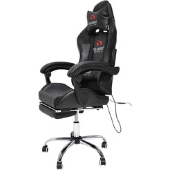 Игровое кресло Calviano AVANTI Ultimato total black (с подножкой, вибромассажное)