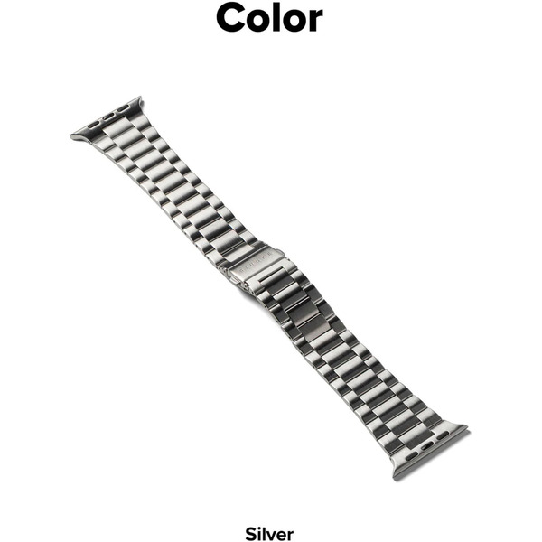 Ремешок RINGKE Metal One Air для Apple Watch 44 / 45 / 46 / 49 mm SILVER