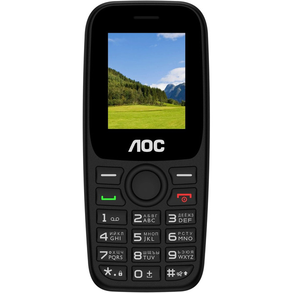 Кнопочный телефон AOC A170 (черный)