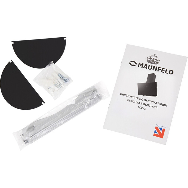 Кухонная вытяжка MAUNFELD TOPAZ 60 чёрное стекло