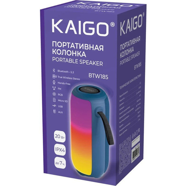 Беспроводная колонка Kaigo BTW185 (синий)