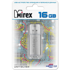 USB Flash MIREX Unit Silver 16GB (13600-FMUUSI16)