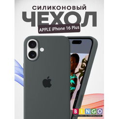 Бампер BINGO Silicone Case для APPLE iPhone 16 Plus оливковый