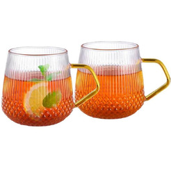 Набор кружек Makkua Ribbed Glassware RC300
