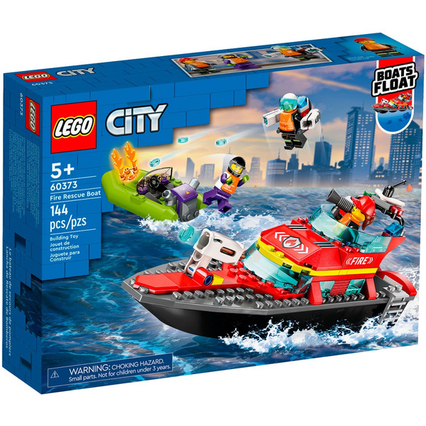 Конструктор LEGO City 60373 Пожарная спасательная лодка