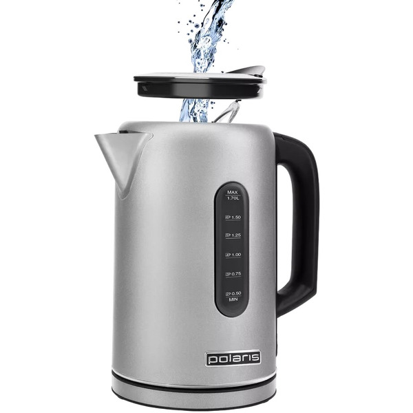 Электрочайник POLARIS PWK 1729CA Water Way Pro Матовый (стальной)
