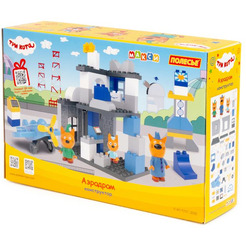 Конструктор Полесье Макси Три кота. Аэродром 70221