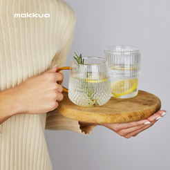 Набор кружек Makkua Ribbed Glassware RC300