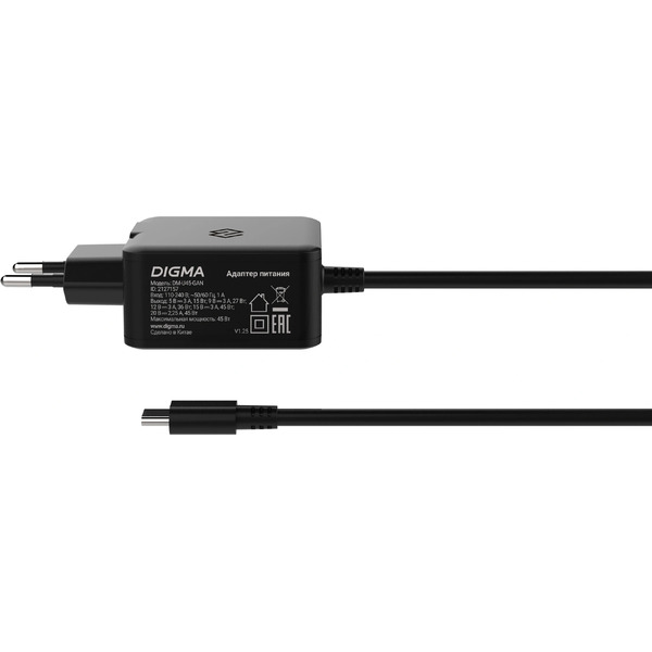 Сетевое зарядное Digma DM-U45-GAN