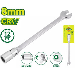 Ключ торцевой комбинированный с шарниром DYLLU DTTH1E08