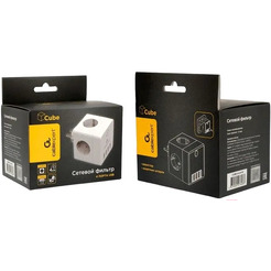 Сетевой фильтр Cablexpert CUBE-4-U4-W