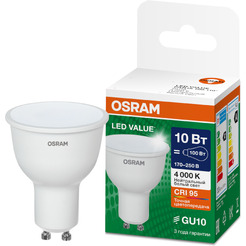 Лампа светодиодная OSRAM LED Value PPAR16 10W 4000К GU10 FR