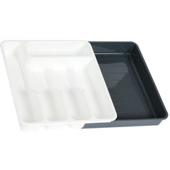 Органайзер для столовых приборов Violet 740618 (белый/серый)