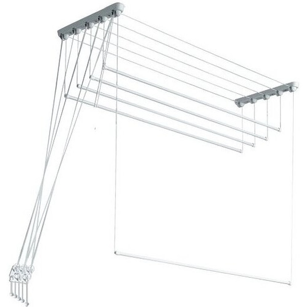 Сушилка для белья Comfort Alumin Group потолочная 5 стержней алюминий 1.7м