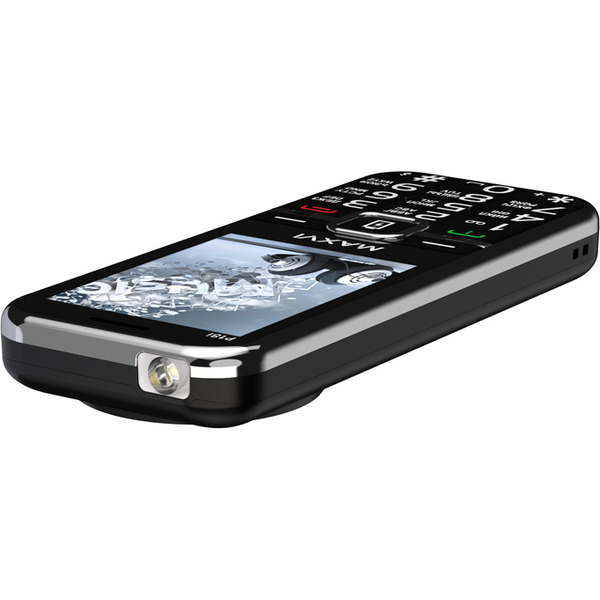 Мобильный телефон Maxvi P18i +ЗУ WC-114 (черный)