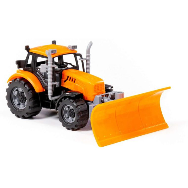 Трактор Полесье Прогресс с лопатой-отвалом инерционный (оранжевый) 91765