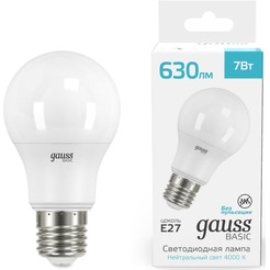 Лампа Gauss Basic LED-M A60 7W 630lm 4000K Е27 10202272
