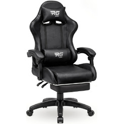 Игровое кресло BYROOM RG HEALER leather Black с подставкой для ног BRGF813L-B (GF-8060-WB)
