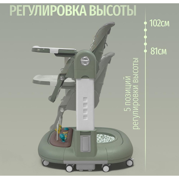 Стульчик для кормления Bubago William BG 193-1 (Зеленый)
