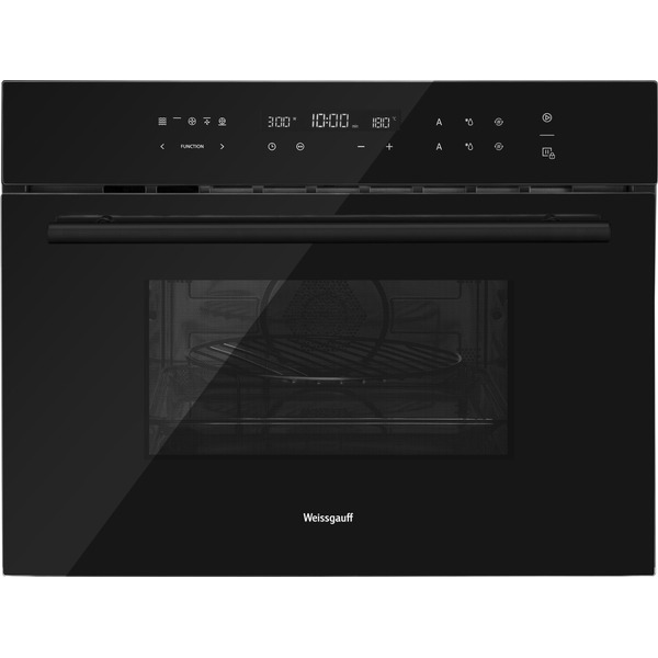 Встраиваемый компактный духовой шкаф Weissgauff OE 446 Black Edition