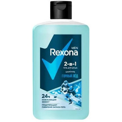 Гель для душа и шампунь REXONA MEN 2В1 ГОРНЫЙ ЛЁД 490 мл