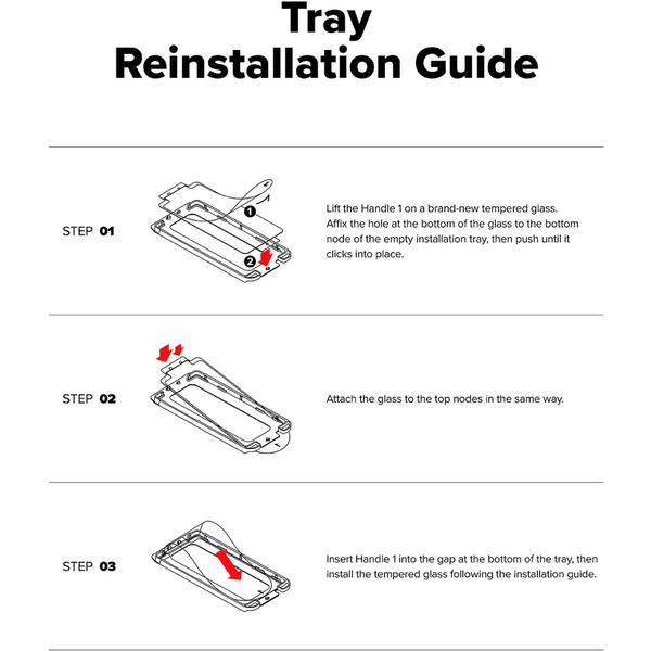 Защитное стекло Ringke EASY SLIDE 2шт для Nothing Phone (3a)