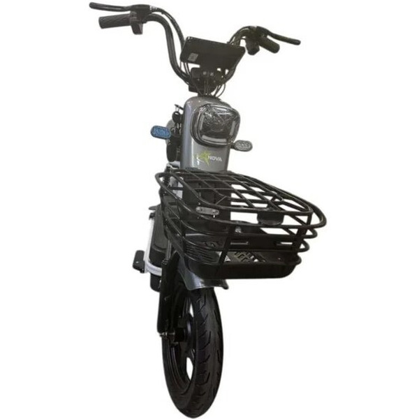 Электровелосипед NOVA EC-02 графит (с задним кофром)