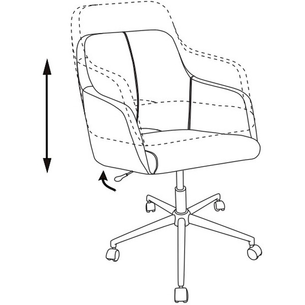 Кресло Бюрократ CH-380SL (янтарный Italia 9)