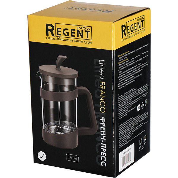 Френч-пресс Regent Inox Linea FRANCO 80-011