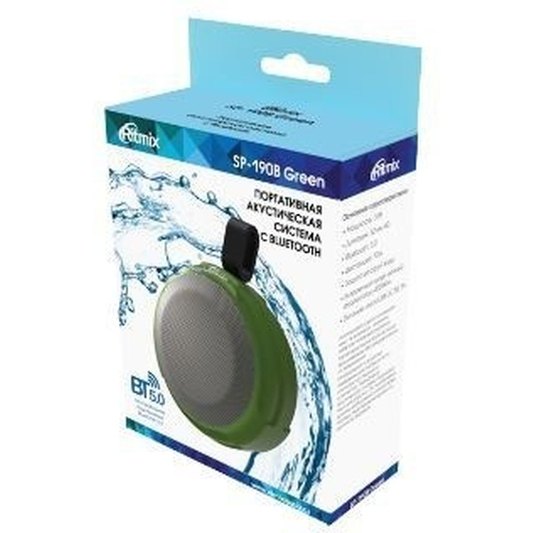 Портативная колонка Ritmix SP-190B (зеленый)