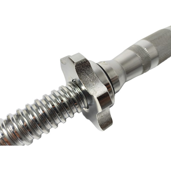 Гриф для гантели AMETIST с железной ручкой бочонком 25x350мм (1.35кг, полнотелый)