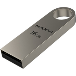 USB флеш Maxvi MK 16GB FD16GBUSB20C10MK (серебристый)