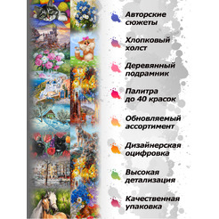 Картина по номерам Белоснежка Капля 420-BA-C