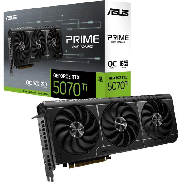 Видеокарта ASUS Prime GeForce RTX 5070 Ti 16GB GDDR7 OC Edition PRIME-RTX5070TI-O16G