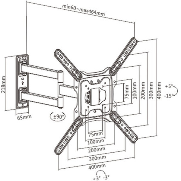 Кронштейн для телевизора SONNEN 455946