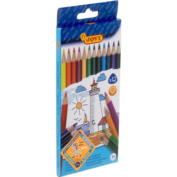 Карандаши JOVI (12 цветов треугольные)