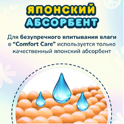 Подгузники-трусики детские Momi Comfort Care Mega M 6-11кг (72шт)