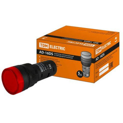 Лампа сигнальная TDM AD-16DS(LED) 12В AC/DC SQ0702-0051