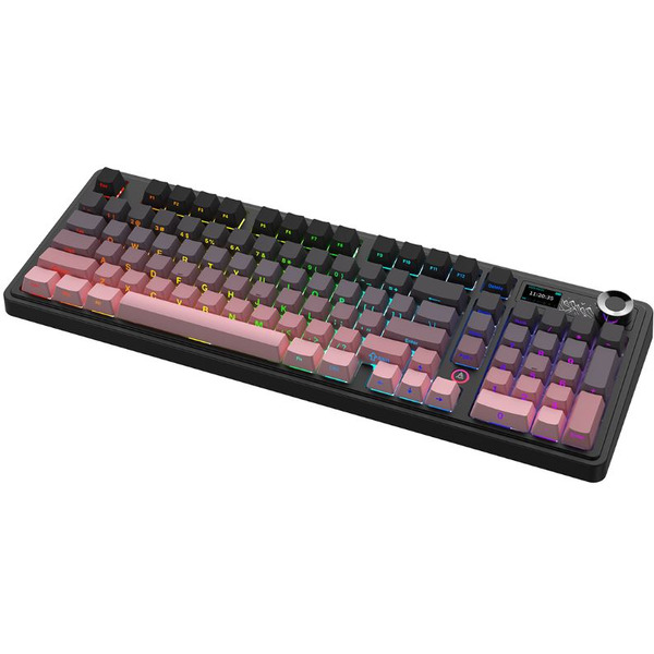 Компьютерная клавиатура AJAZZ AK980 V2 (черно-розовая)