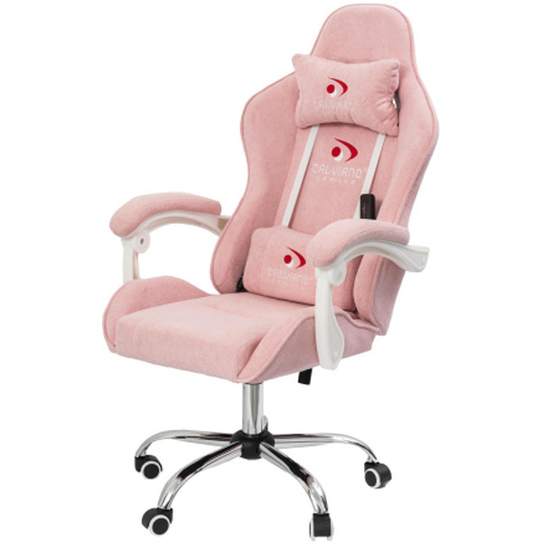 Вибромассажное кресло Calviano ASTI ULTIMATO (pink fabric)