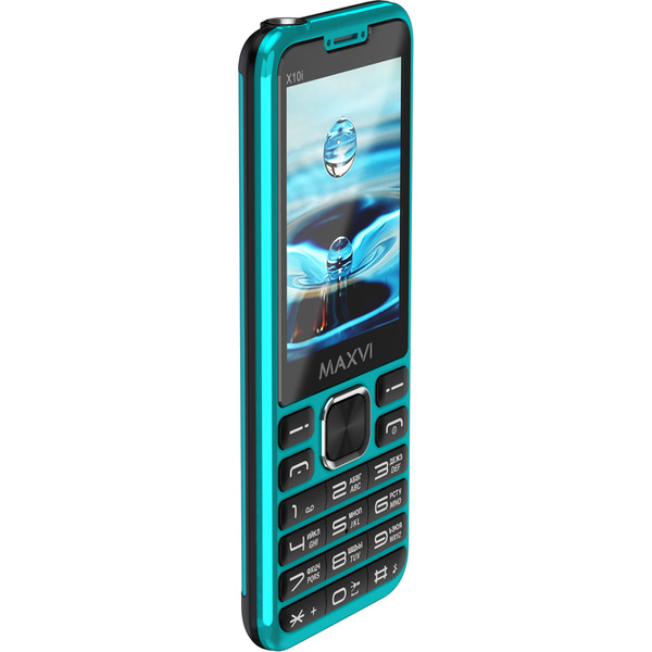 Мобильный телефон Maxvi X10i +ЗУ WC-112 (голубой)