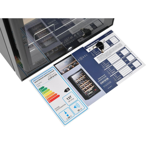 Винный шкаф ZUGEL ZCWF281DB